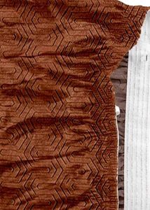 Brown Geometric Sofa Cover