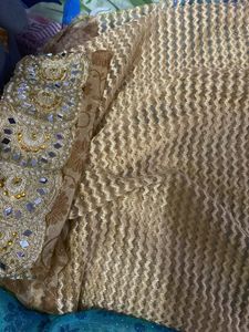 Havy Mirror Work Saree