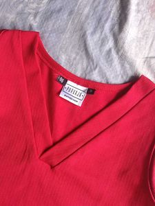 Red Peplum Top🍒🎀