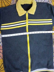 Striped Zip-Up Men / Women Winter Jacket