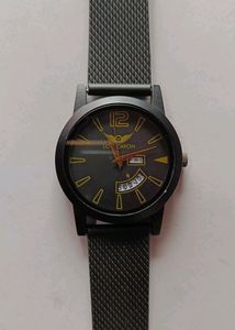 Lois Caron Black Analog Watch