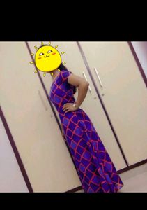 blue long dress