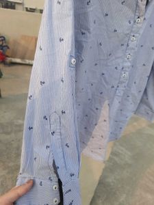 Zara Stripes Blue Shirt Women