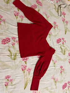 Red Crop Top From Athena