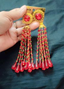 Beautiful Red Colour Earrings