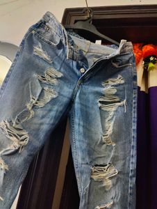 Ripped Denim Jeans