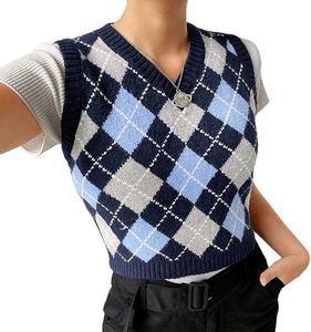 Argyle Knit Sweater Vest