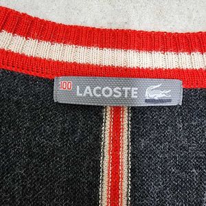 Lacoste V-neck Striped Knit