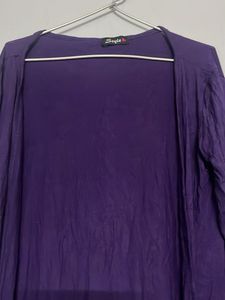 Purple Open Front shrug
