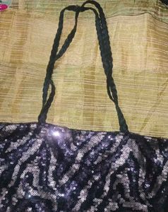 Sparkly Zebra Print Tote Bag