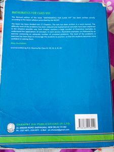 Mathematics R.D.Sharma Class 8 (VIII)