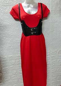 Red Bodycon Dress For Small To Medium Size