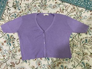 Cute Purple Knit Top