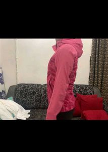 Pink Patterned Outdoor Jacket