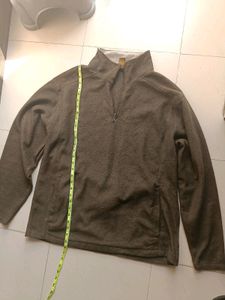 Brown Quarter Zip Pullover