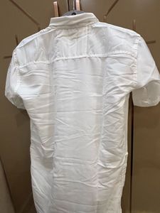 White Bird Print Shirt