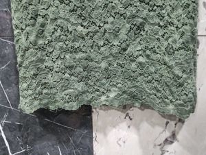 Olive Green Lace Top - Short Sleeve