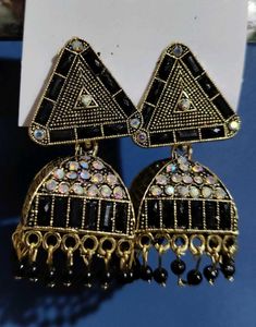 Triangle Jhumka Earrings