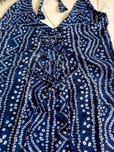 🆕 Viral Halter Neck Back Criss-crossneck Kurti 🎀
