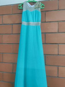 Elegant Aqua Dress