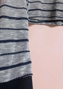 Strip Long Sleeves Top