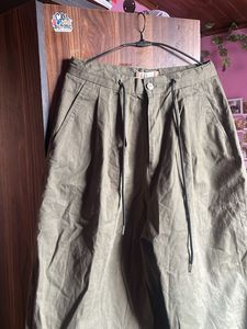 Olive Green baggy streetwear Pants