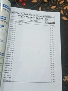 Daily practice problem (DPP) for JEE (main+adv)