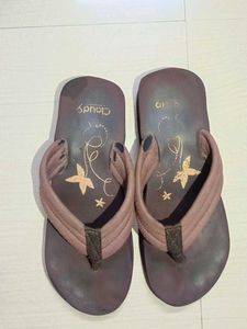 Cloudy Floral Flip Flops