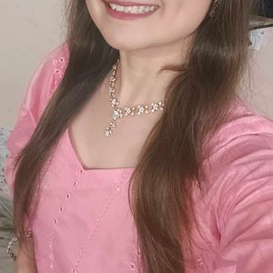 Baby Pink Mirror Work Festive Suit