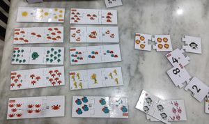 Puzzle set for maths learning