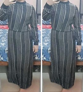 STRIPED MAXI DRESS