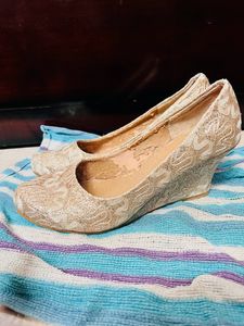 Beige Wedges