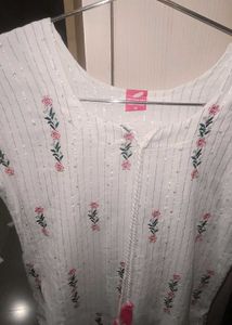 Embroidered White Top