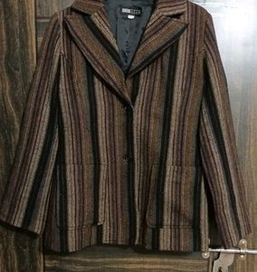 [Expen$ive] ✨ Striped Wool Blend Coat