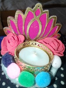 Resin Flower  scented Candle Holder
