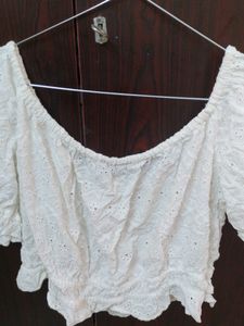 White Crop Top