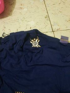 Fendi Style Navy Blue Top