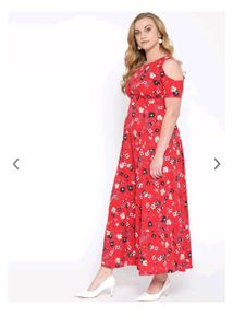 Red Floral Dress