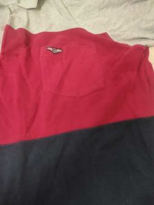 Color Block Polo T-Shirt(Large)