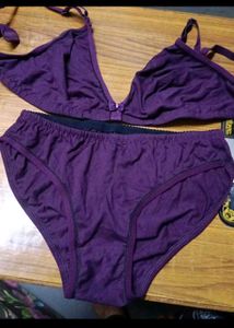 Purple Lingerie Set