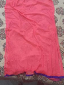 Pink Embroidered Anarkali Kurta Set