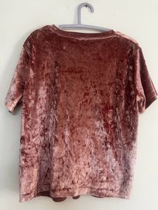 Pink Velvet Top
