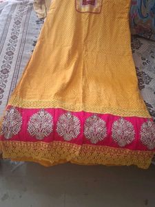 Yellow &amp; Pink Salwar Kameez