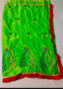 Beautiful Peacock 🦚 Embroidery Design Saree