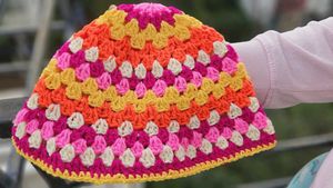 Crochet Colourful bucket Hat For Adults
