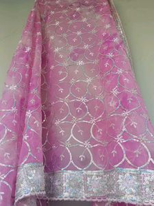 Pink Embroidered Kurti with dupatta