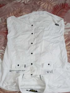 White Button-Down Shirt