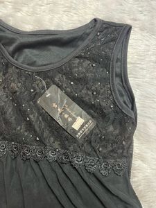 Y2k Lace  Detail Tank Top