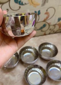 Set of 6 Stainless Steel Bowls