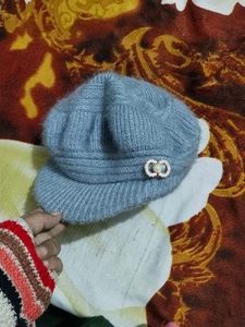 Cute Blue Knit Cap